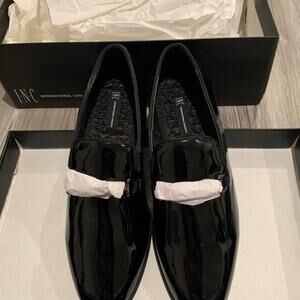 INC Men's Harrow Patent Bit Smoking Slippers-7M